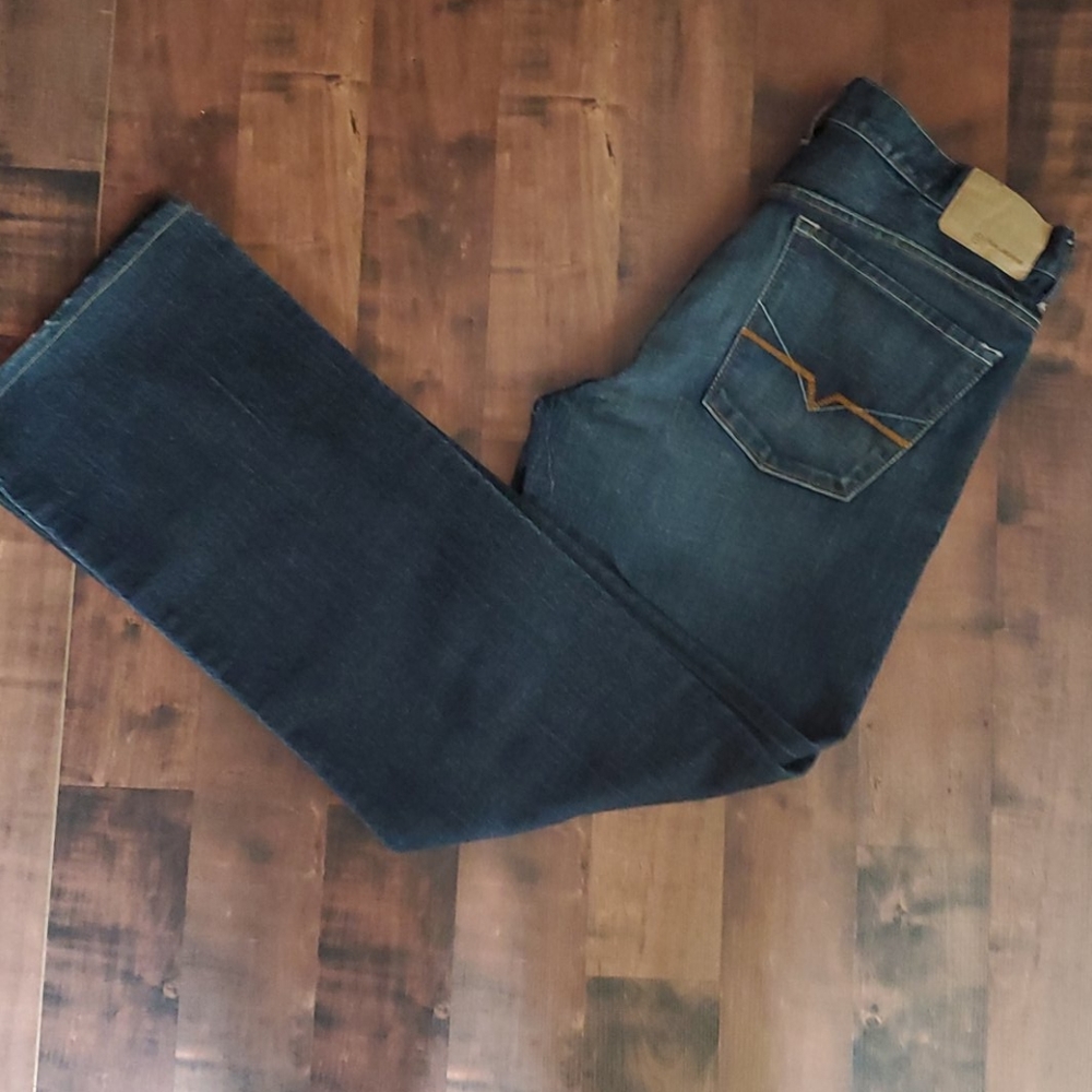 GUESS DARK DENIM DOUBLE SEAM, MENS 34 X 32